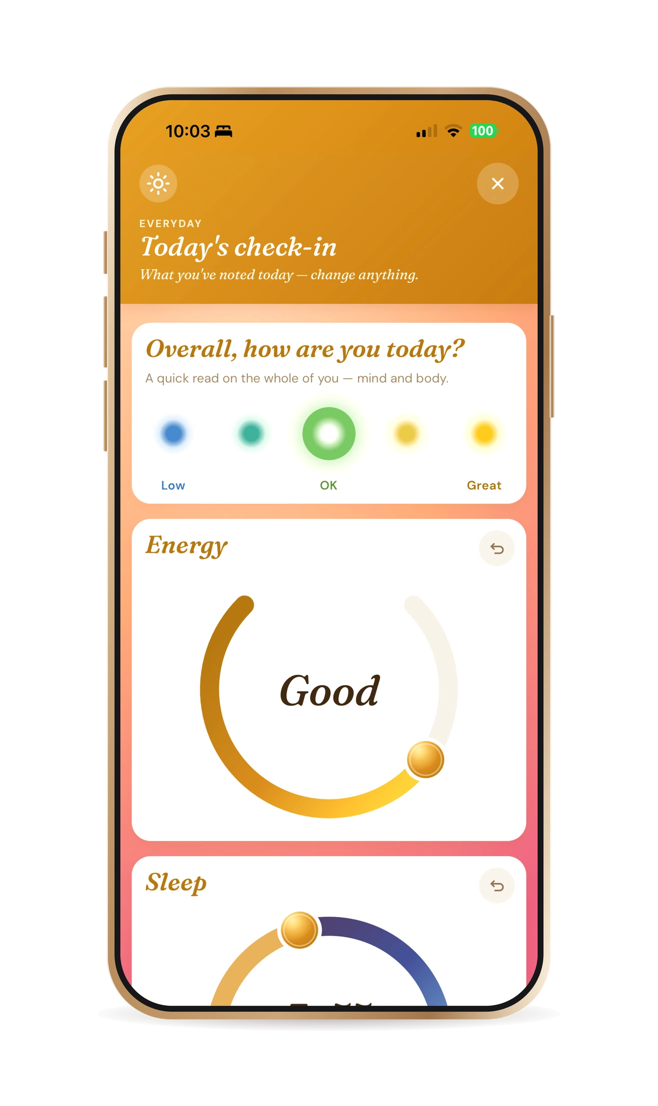 The Underweather app
