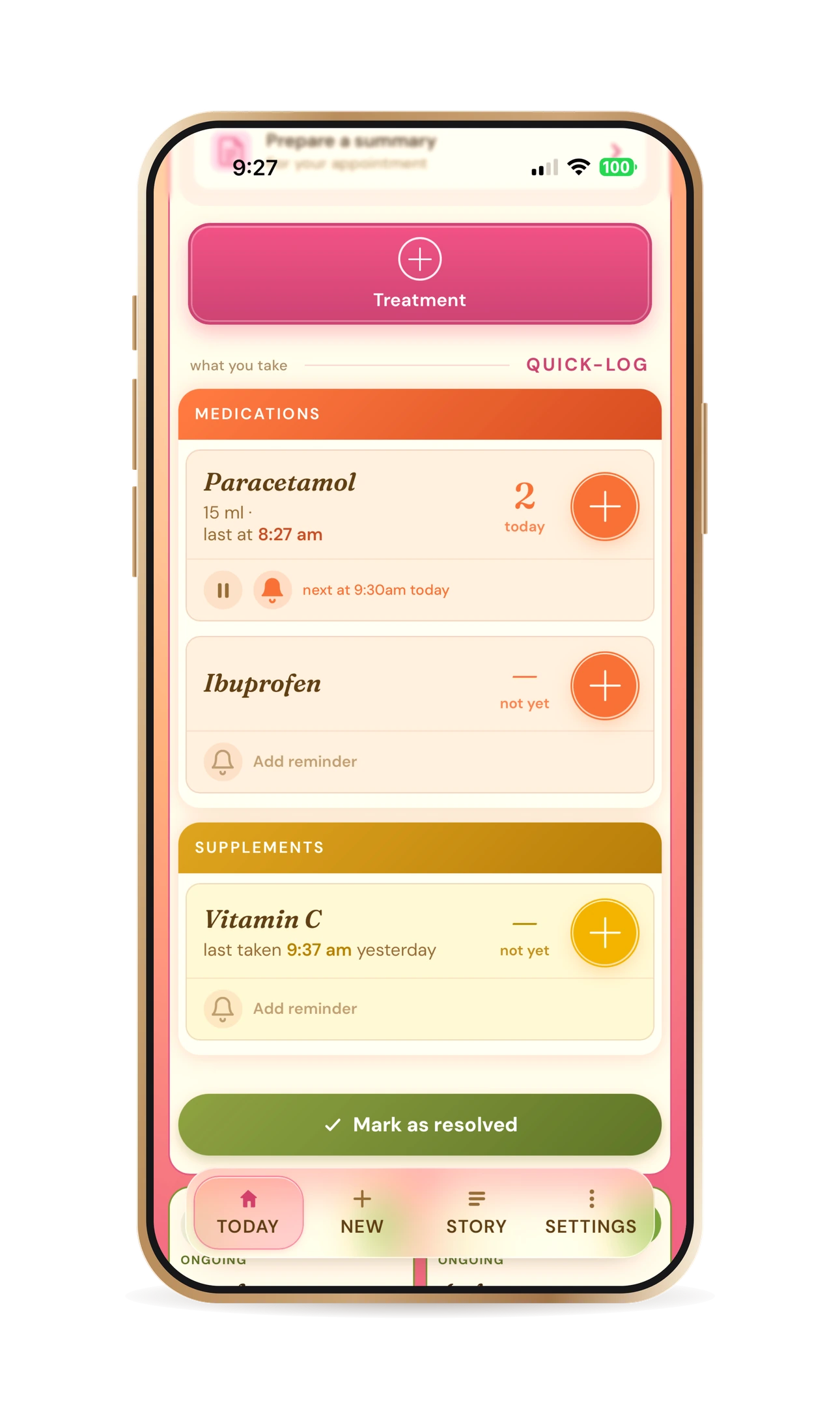 The Underweather app