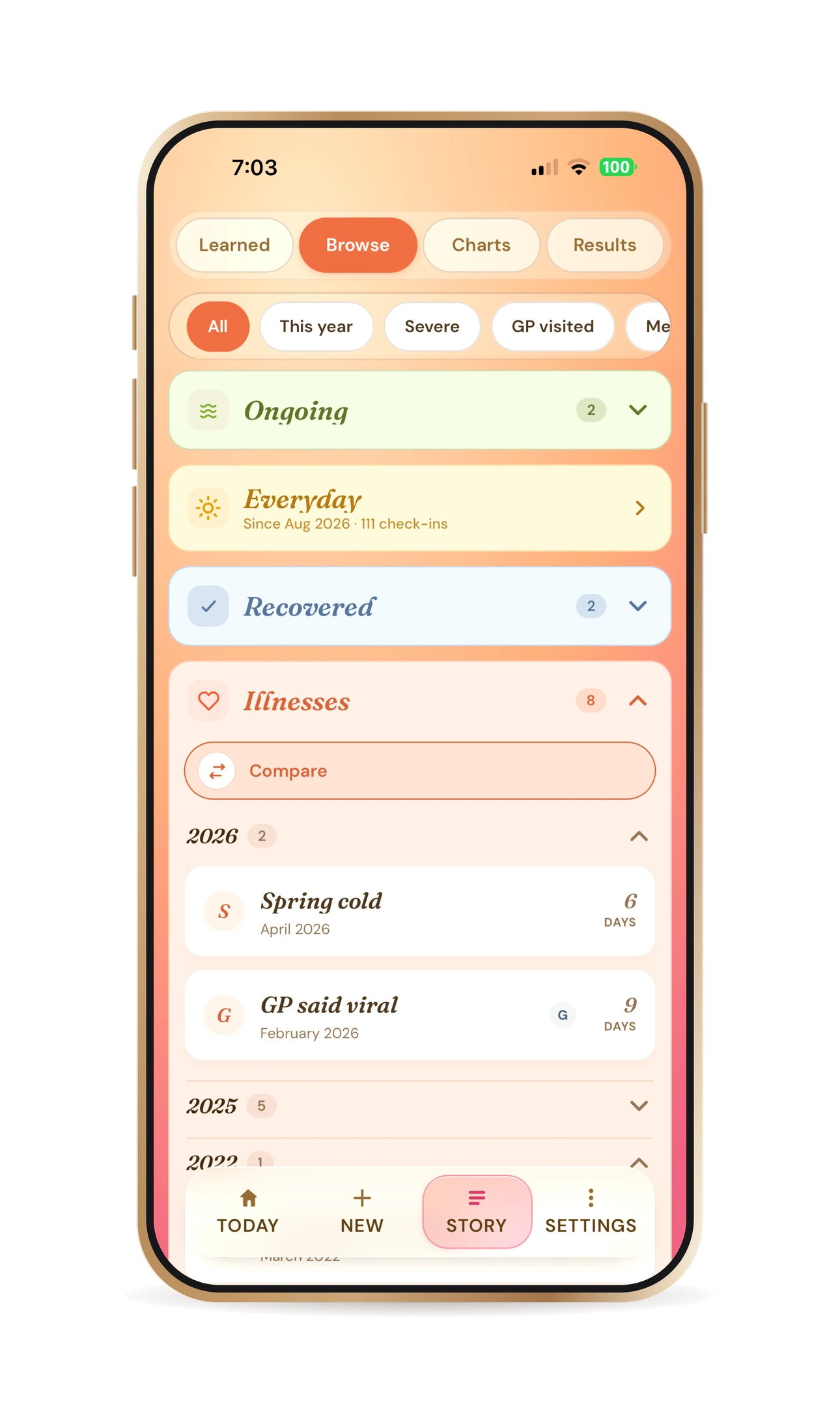 The Underweather app